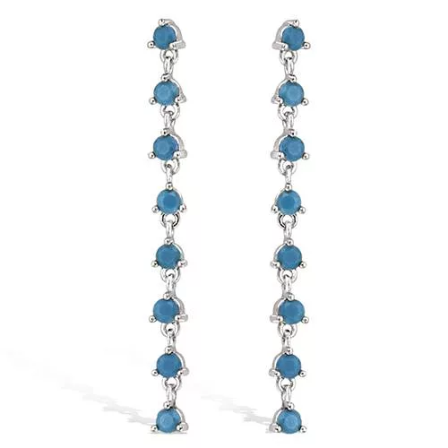 BO AG/RD CHAINE MAILLE CHEVAL + RIVIERE TURQUOISE SYNTH