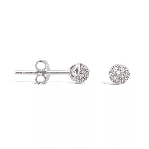 BO AG/RD BOULE PAVAGE OXYDES BLANCS DIAM 5MM