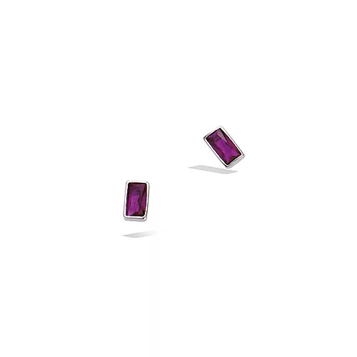 BO AG/RD PUCE PIERRES BAGUETTES COULEUR FUCHSIA
