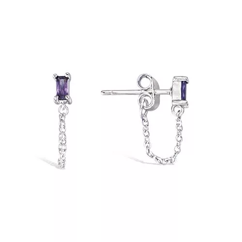 BO AG/RD OXYDE AMETHYSTE + CHAINETTE