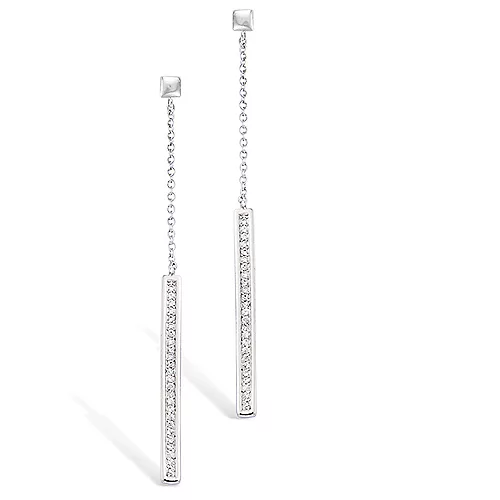 BO AG/RD PENDANTE BAGUETTE OXYDES BLANCS
