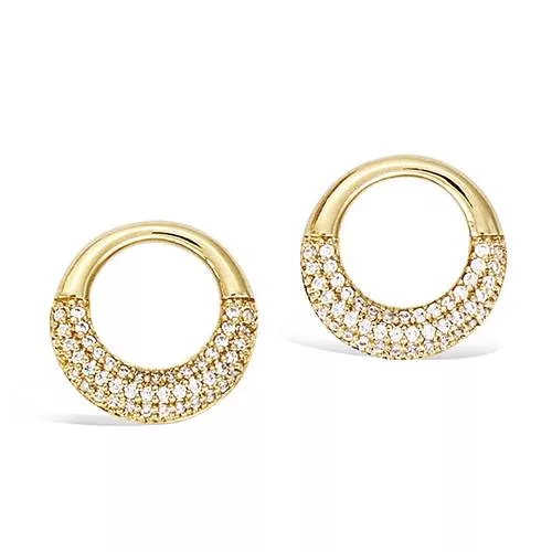 BO P/OR PUCE CERCLE EVIDE LISSE + PAVAGE OXYDES BLANCS