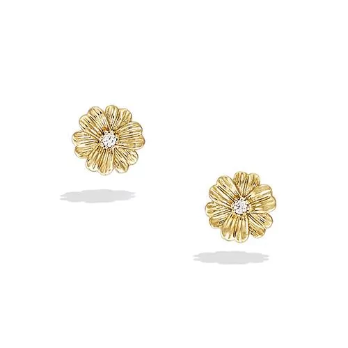 BO P/OR PUCE FORME FLEUR OXYDES BLANCS