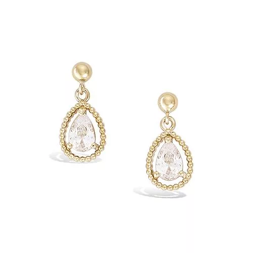 BO P/OR GOUTTE OXYDE BLANC ENTOURAGE BOULES
