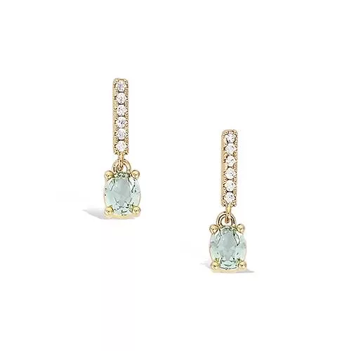 BO P/OR PENDANTE PIERRES BLEUES PASTELLES + OXYDES BLANCS
