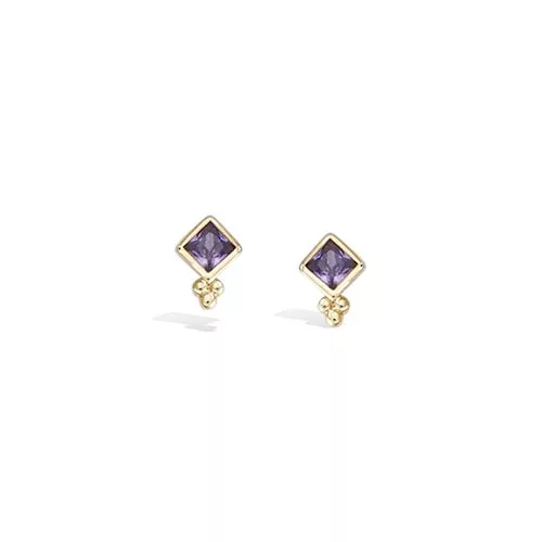 BO P/OR PUCE OXYDE AMETHYSTE SERTI CLOS CARRE