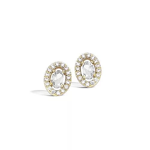 BO P/OR FORME OVALE OXYDES BLANCS ENTOURAGE CZ