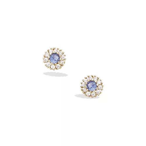 BO P/OR PASTILLES BLEUES ENTOURAGE CZ