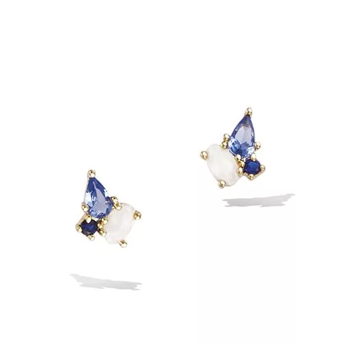 BO P/OR PUCE CLUSTER COULEURS TON BLEUS
