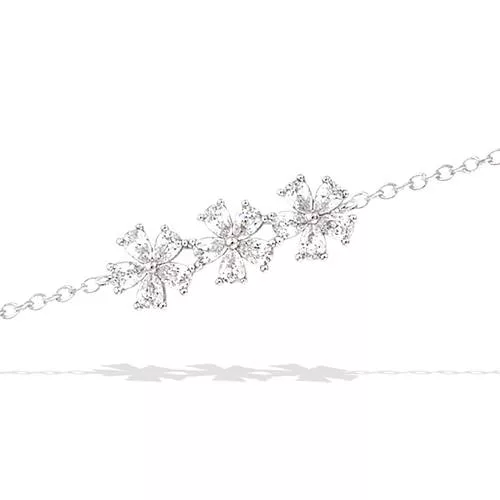 BRA AG/RD TRIO FLEURS OXYDES BLANCS