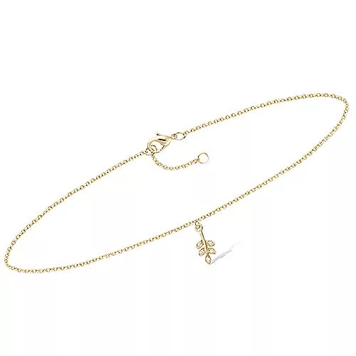 CH CHEVILLE P/OR FEUILLAGE OXYDES BLANCS