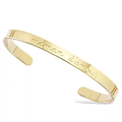 BRA JONC P/OR MESSAGE MAMAN D AMOUR