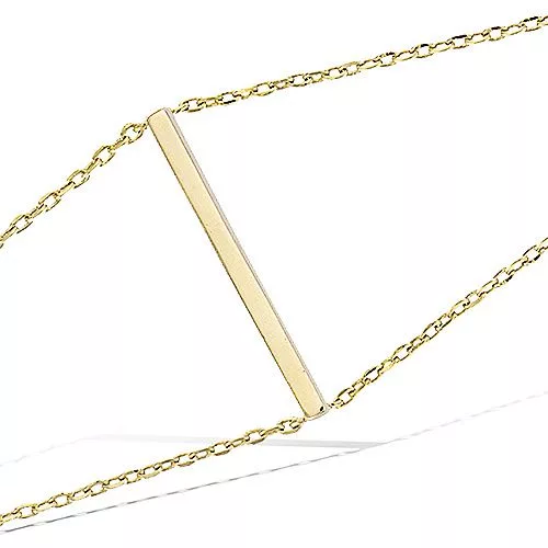 BRA P/OR BAGUETTE + DOUBLE CHAINETTE