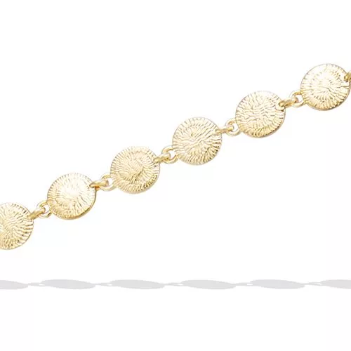 BRA P/OR DOUBLE CHAINES  PASTILLES