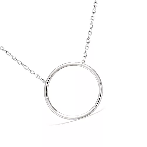 COLLIER AG/RD CERCLE DIAM 20 MM