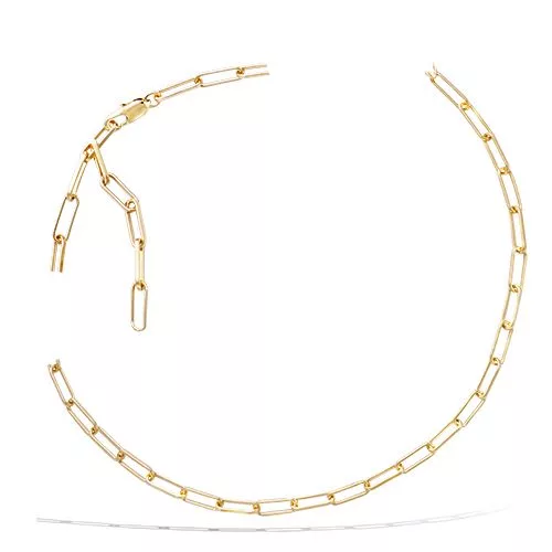 COLLIER P/OR MAILLE CHEVAL FINE