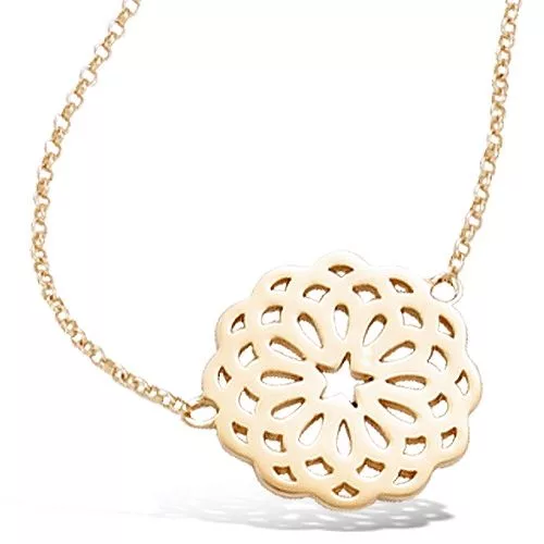 COLLIER P/OR FLEUR AJOURE