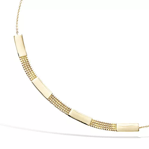 COLLIER P/OR FACON TORQUE LISSE ET TEXTURE