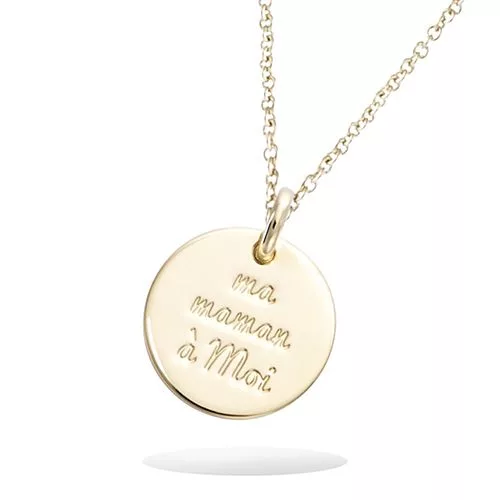 PND P/OR MEDAILLE MESSAGE MA MAMAN A MOI
