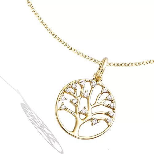 PND P/OR ARBRE DE VIE AVEC OXYDES BLANCS