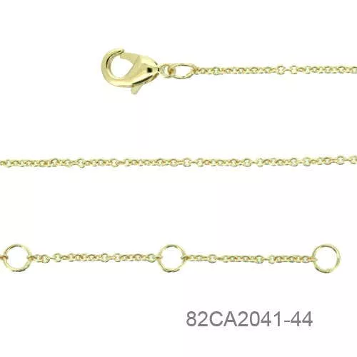 CHAINE P/OR FORCAT BASIQUE LONGUEUR 40+2+2 CM