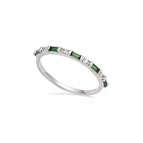 BA AG/RD ALLIANCE MOTIF RECTANGLE VERT EMERAUDE + OXYDES BLANCS