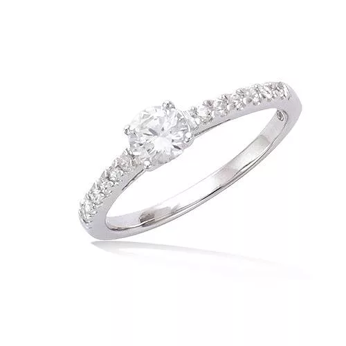 BA AG/RD SOLITAIRE OXYDES BLANCS