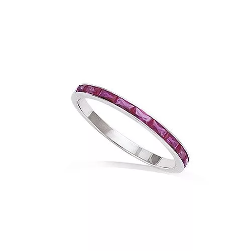 BA AG/RD ALLIANCE PIERRES BAGUETTES COULEUR FUCHSIA