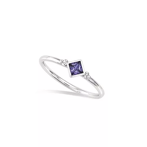 BA AG/RD OXYDE AMETHYSTE SERTI CLOS CARRE