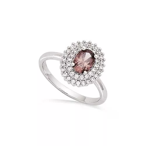BA AG/RD FORME OVALE SMOKY ROSE  ENTOURAGE OXYDES BLANCS