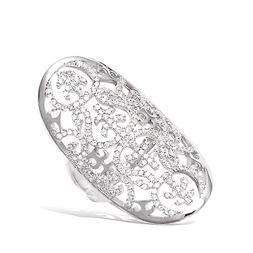 BA AG/RD FORME OVALE ARABESQUE OXYDES BLANCS