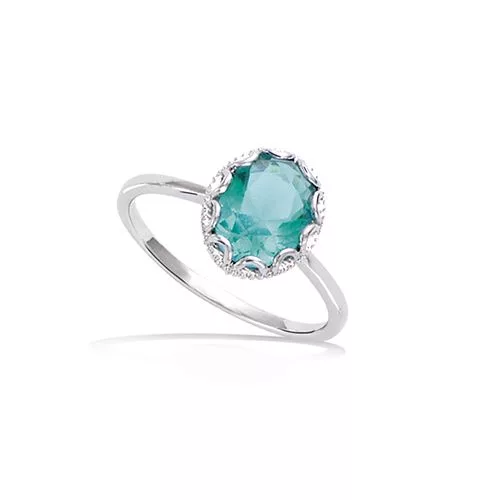 BA AG/RD FORME OVALE VERRE COULEUR VERTE