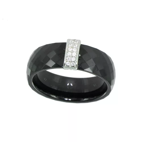 BA AG/RD CERAMIQUE NOIRE BANDEAU OXYDES BLANCS