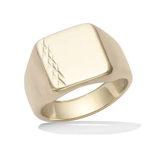 BA P/OR CHEVALIERE LISSE RECTANGLE DIAMANTE